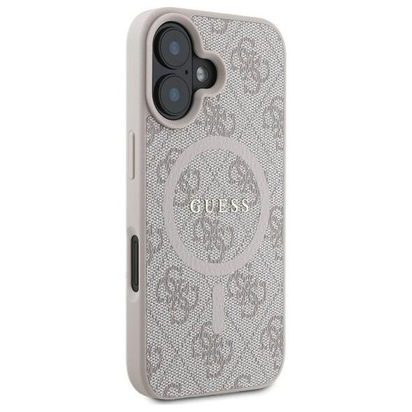 Guess case for iPhone 16 Plus 6,7&quot; GUHMP16MG4GFRP pink hardcase 4G Ring Classic Logo MagSafe 3666339327330