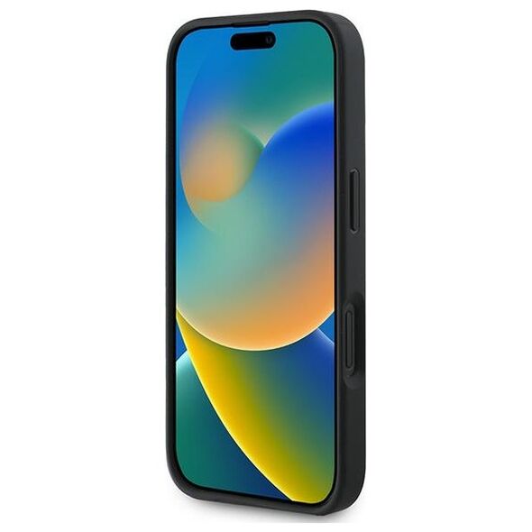 Guess case for iPhone 16 6,1&quot; GUHCP16SG4GLGR grey hardcase 4G Bottom Stripe 3666339344962