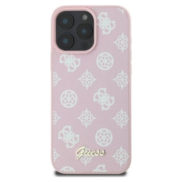Guess case for iPhone 16 Pro Max 6,9&quot; GUHMP16XPGPYSP pink hardcase Peony Script MagSafe 3666339345556