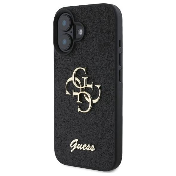 Guess case for iPhone 16 6,1&quot; GUHCP16SHG4SGK black hardcase Fixed Glitter Big 4G 3666339328443