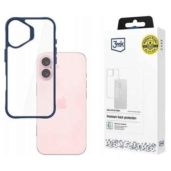 3MK Apple iPhone 16 - 3mk Satin Armor Case+ Blue