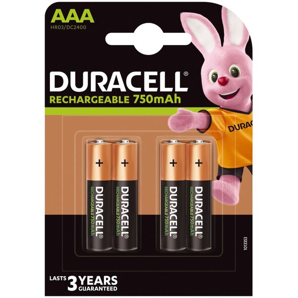 Duracell Akumulator AAA / R03 750mAh 4 szt.