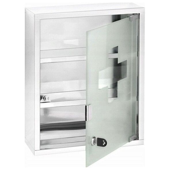 Wenko Apteczka MEDICINE CHEST zamykana na kluczyk - 30 x 12 x 40 cm, WENKO