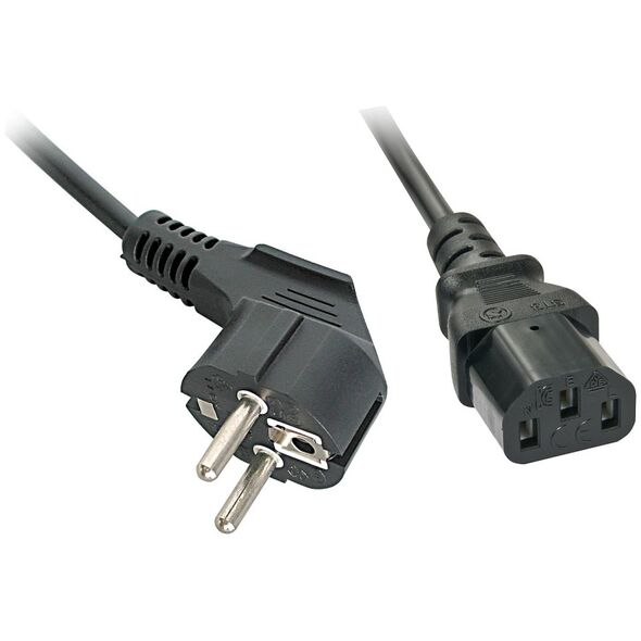 Kabel zasilający Lindy IEC C13, 0.7m, czarny (30334)