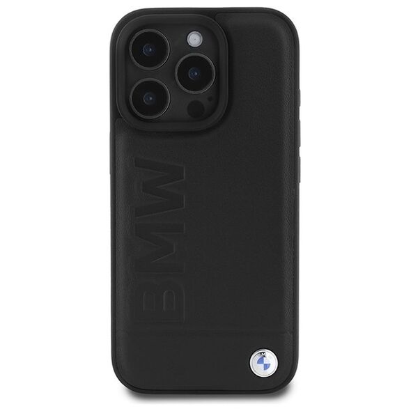 BMW case for iPhone 16 Pro Max 6,9&quot; BMHCP16XSLLBK Hardcase Leather Hot Stamp black 3666339349738
