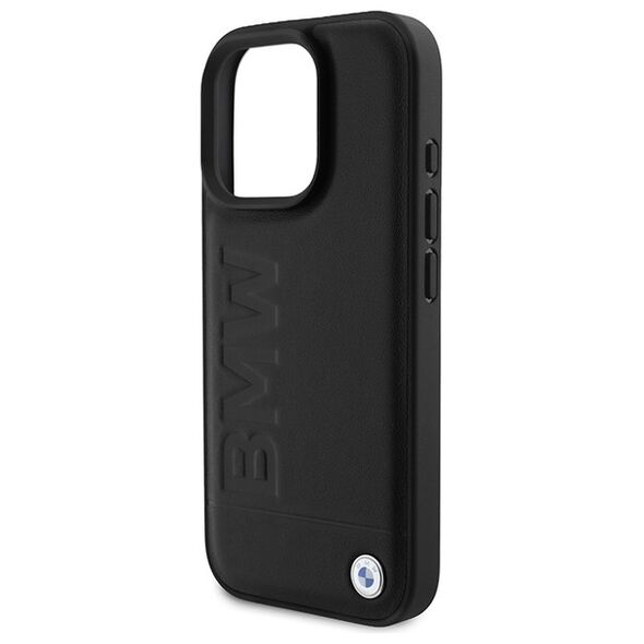 BMW case for iPhone 16 Pro Max 6,9&quot; BMHCP16XSLLBK Hardcase Leather Hot Stamp black 3666339349738