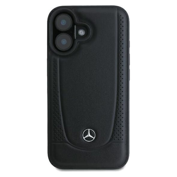 Mercedes case for iPhone 16 6,1&quot; MEHCP16SARMBK Hardcase Leather Urban black 3666339345808
