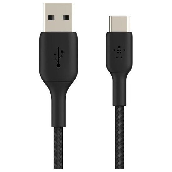 Kabel USB Belkin USB-A - USB-C 1 m Czarny (CAB002bt1MBK)