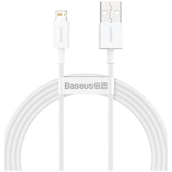 Kabel USB Baseus USB-A - Lightning 1.5 m Biały (CALYS-B02)