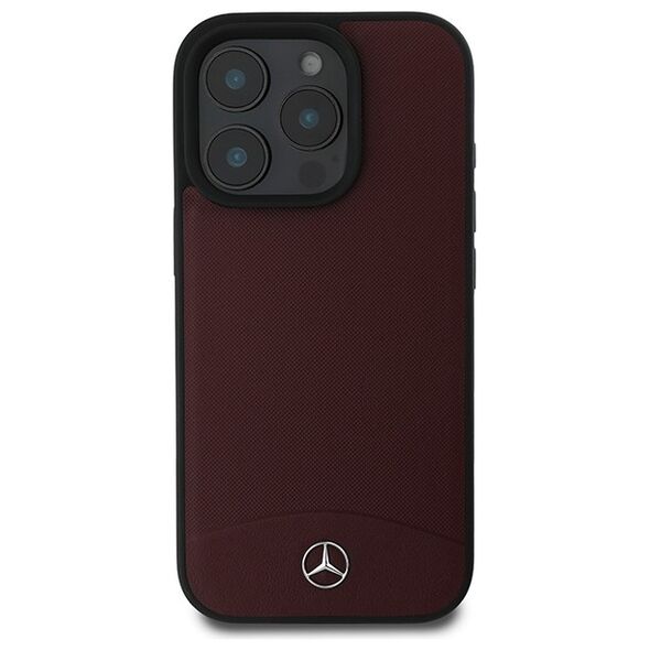 Mercedes case for iPhone 16 Pro 6,3&quot; MEHMP16L23RBARR Hardcase Textured And Plain Leather MagSafe red 3666339312602