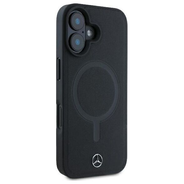 Mercedes case for iPhone 16 Plus 6,7&quot; MEHMP16M23RCMK Hardcase Smooth Leather MagSafe black 3666339312718
