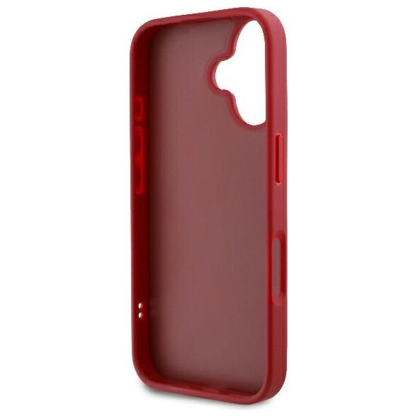 Karl Lagerfeld case for iPhone 16 6,1&quot; KLHCP16SPQDSMGR red Hard Diagonal Quilted Script 3666339317768