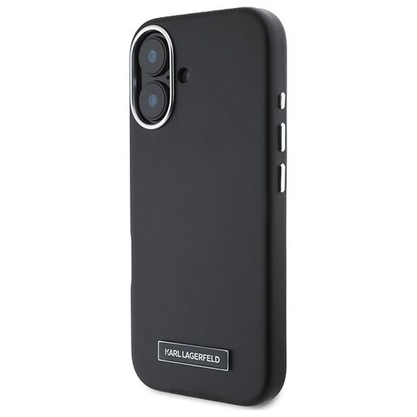Karl Lagerfeld case for iPhone 16 Plus 6,7&quot; KLHMP16MPGMSRPK black Hard FW Metal Plate MagSafe 3666339318895