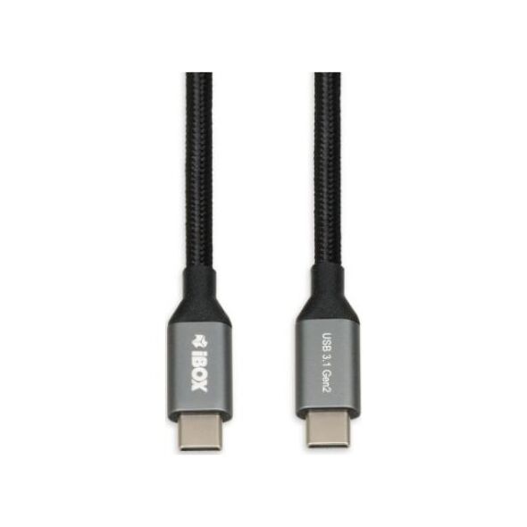 Kabel USB iBOX USB-C - 1 m Czarny (IKUMTC31G2)