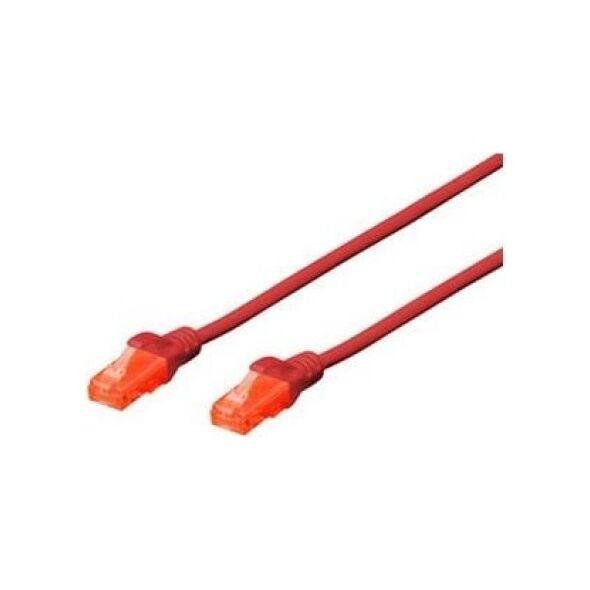 Digitus Patchcord U/UTP, Cat6, 5m, czerwony (DK-1612-050/R)