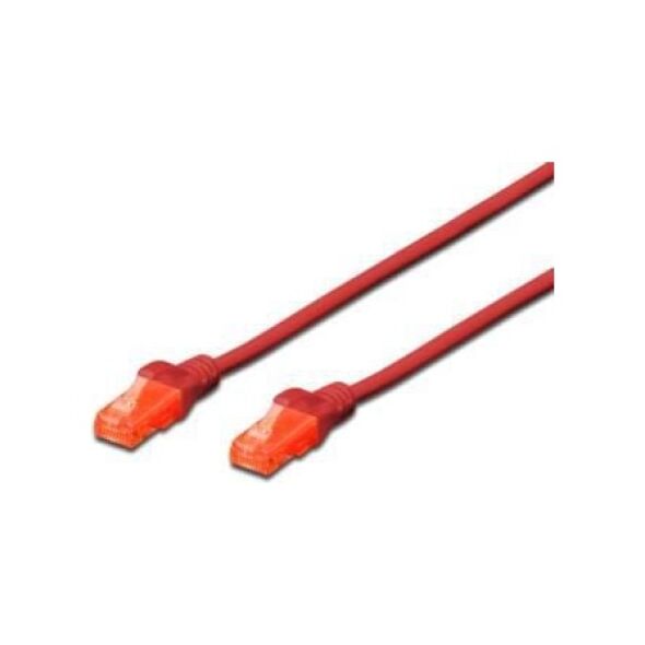 Digitus Patchcord UTP, CAT.6, czerwony, 1m (DK-1612-010/R)