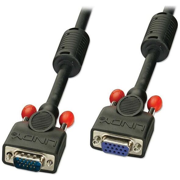 Kabel Lindy D-Sub (VGA) - D-Sub (VGA) 0.5m czarny (36391)