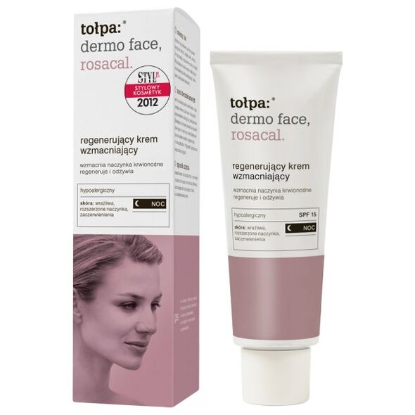 Tołpa Rosacal, regenerujący krem wzmacniający, NOC, 40ml