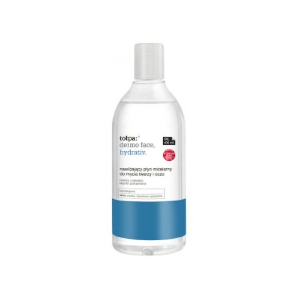 Tołpa hydrativ, nawilżający płyn micelarny do mycia twarzy i oczu 400 ml