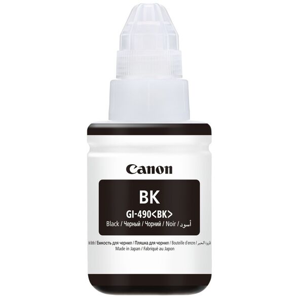 Canon Μελάνι Inkjet GI-490 Black (0663C001) (CAN-GI490BK) έως 12 άτοκες Δόσεις