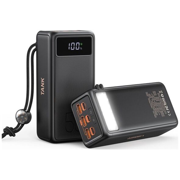 Powerbank Veger VEGER powerbank 56 000 mAh PD QC3.0 5A 130W Tank Boost (W5001C) czarny