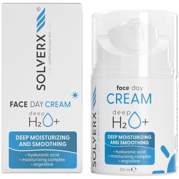 Solverx Deep H2O+ Krem głęboko nawilżający na dzień do skóry suchej i odwodnionej 50ml
