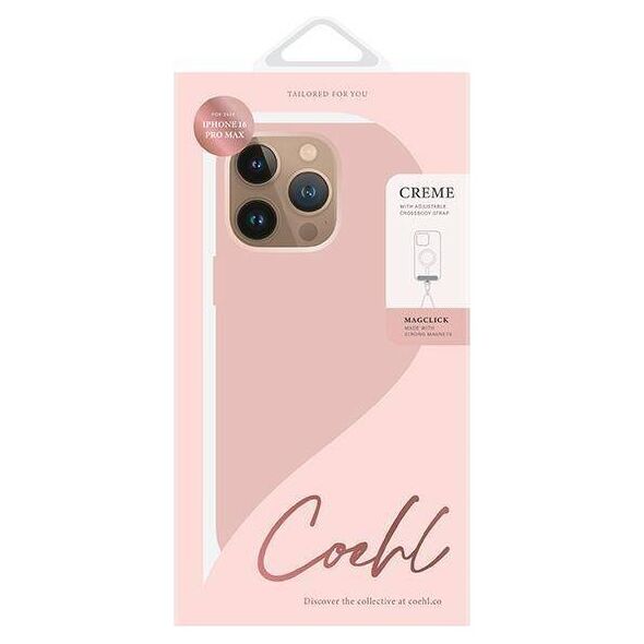 Case IPHONE 16 PRO MAX UNIQ Coehl Creme Magnetic Charging Ballet pink 8886463690673