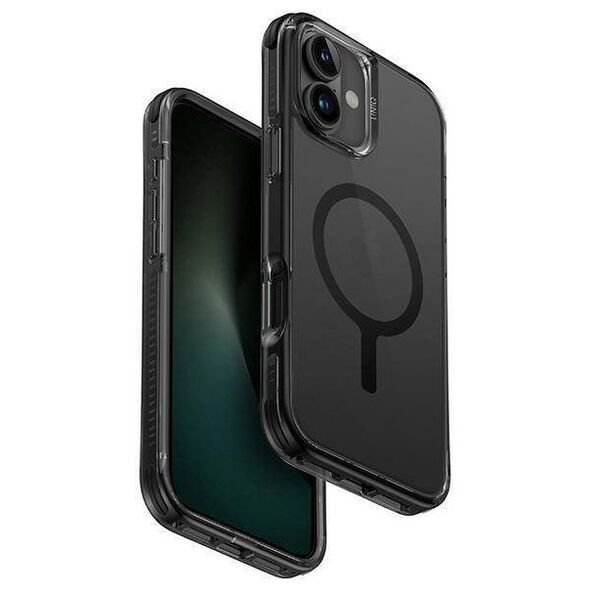 Case IPHONE 16 PLUS UNIQ Combat Magclick Charging Carbon black 8886463689585