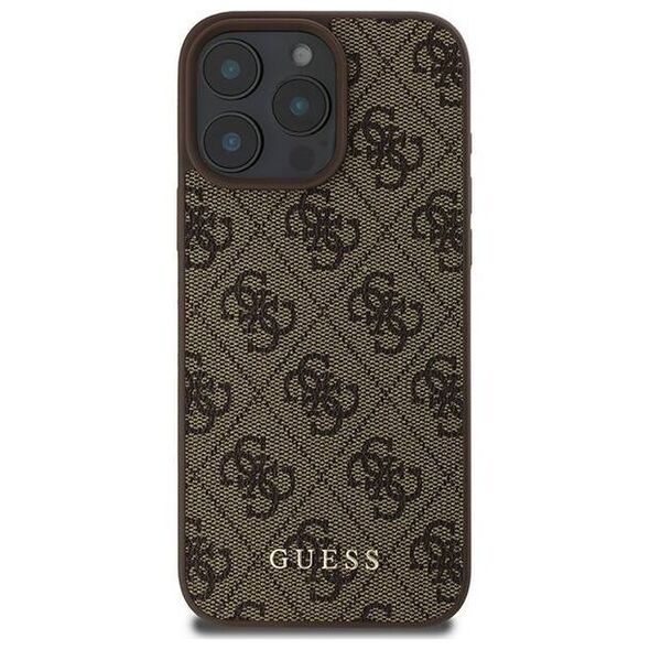 Original Case IPHONE 16 PRO MAX Guess Hardcase 4G Classic (GUHCP16XG4GFBR) brown 3666339346034