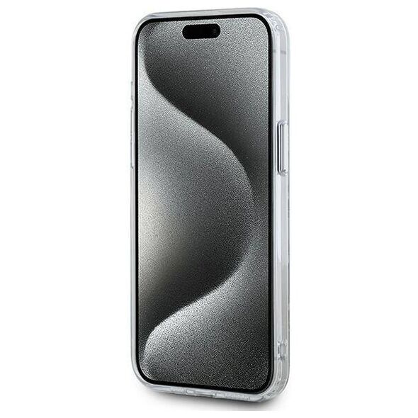 Original Case IPHONE 15 PRO Karl Lagerfeld IML Monogram Karl&Choupette Head MagSafe (KLHMP15LHMCKMHT) transparent 3666339285326