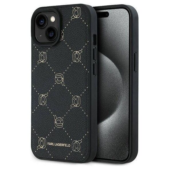 Original Case IPHONE 15 PLUS Karl Lagerfeld Karl Head MagSafe (KLHMP15MPGKHPHK) black 3666339252656