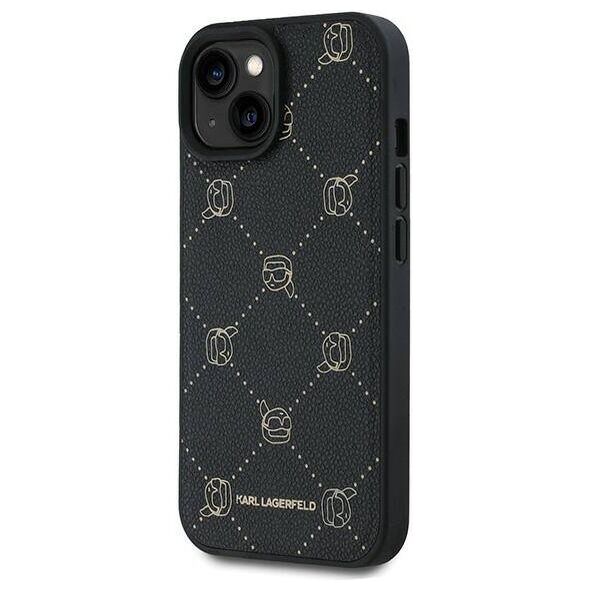 Original Case IPHONE 15 PLUS Karl Lagerfeld Karl Head MagSafe (KLHMP15MPGKHPHK) black 3666339252656