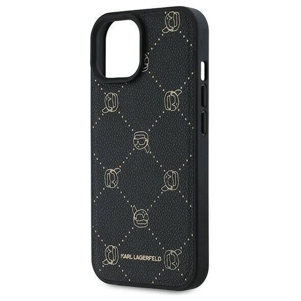 Original Case IPHONE 15 PLUS Karl Lagerfeld Karl Head MagSafe (KLHMP15MPGKHPHK) black 3666339252656