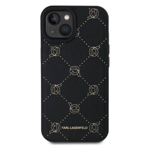 Original Case IPHONE 15 Karl Lagerfeld Karl Head MagSafe (KLHMP15SPGKHPHK) black 3666339252649