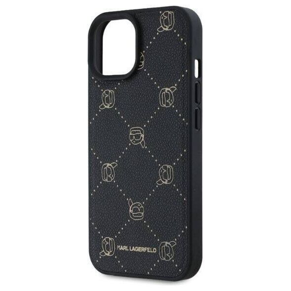 Original Case IPHONE 15 Karl Lagerfeld Karl Head MagSafe (KLHMP15SPGKHPHK) black 3666339252649