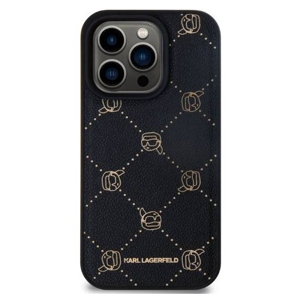 Original Case IPHONE 15 PRO MAX Karl Lagerfeld Karl Head MagSafe (KLHMP15XPGKHPHK) black 3666339252670