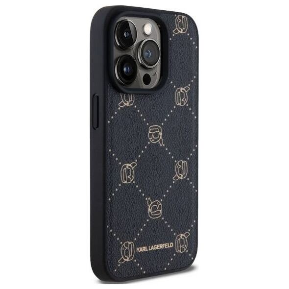 Original Case IPHONE 15 PRO MAX Karl Lagerfeld Karl Head MagSafe (KLHMP15XPGKHPHK) black 3666339252670