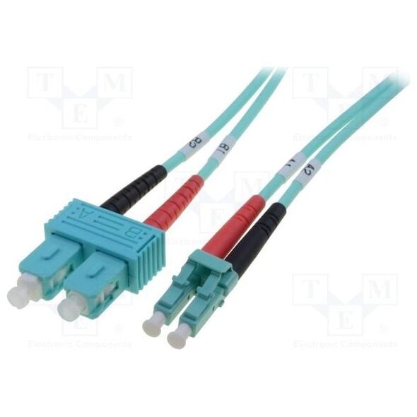 Digitus Patch Cord światłowodowy 1m, OM3 - DK-2532-01/3