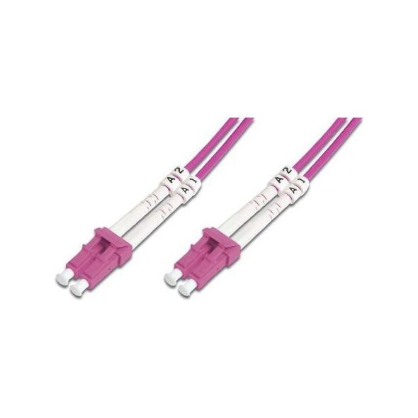 Digitus Patch cord światłowodowy, wielomodowy, OM 4, LC/LC, 5m (DK-2533-05-4)