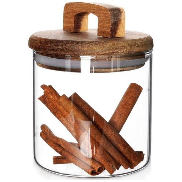 Excellent Houseware Pojemnik kuchenny szklany z uszczelką zamykany 750 ml