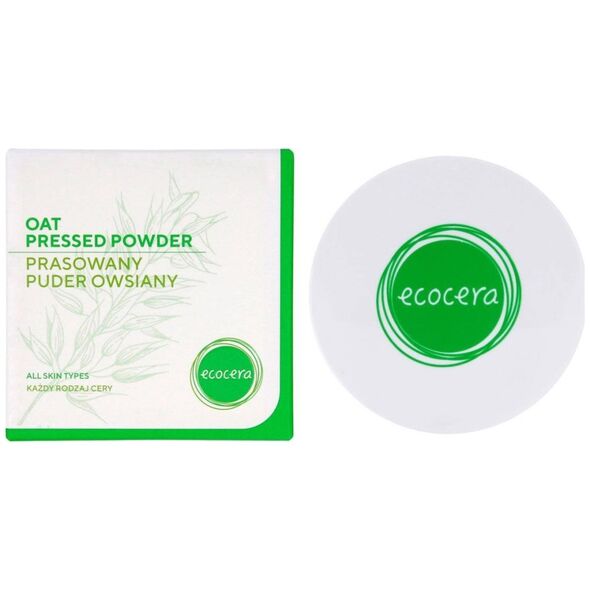 Ecocera  ECOCERA Puder prasowany owsiany - każdy rodzaj cery 10g