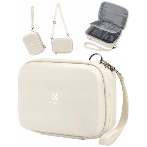 Pokrowiec Kf Futerał Torba Etui Case Pokrowiec Walizka na 2x Aparat Kamera GoPro DJI K&F / Beżowy / KF13.167V3