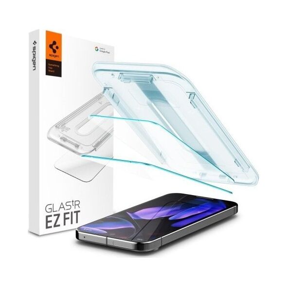 Spigen SZKŁO HARTOWANE SPIGEN GLAS.TR ”EZ FIT” 2-PACK GOOGLE PIXEL 9 / 9 PRO CLEAR