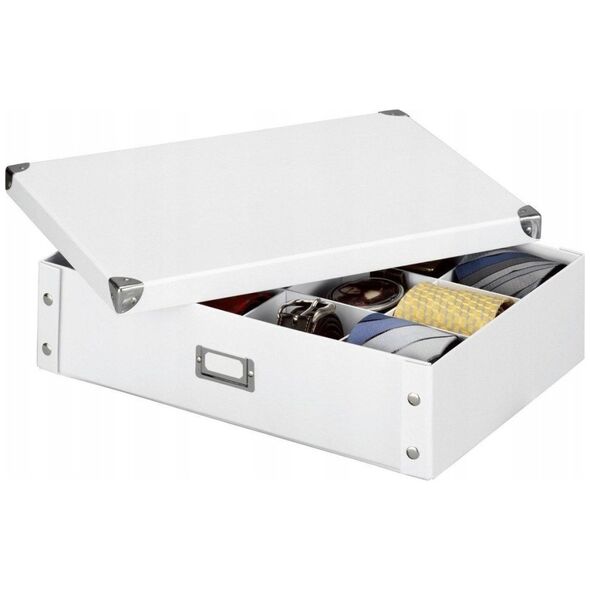 Zeller Box για γραβάτες και ζώνες - organizer, λευκό, ZELLER 13429072 4003368177694