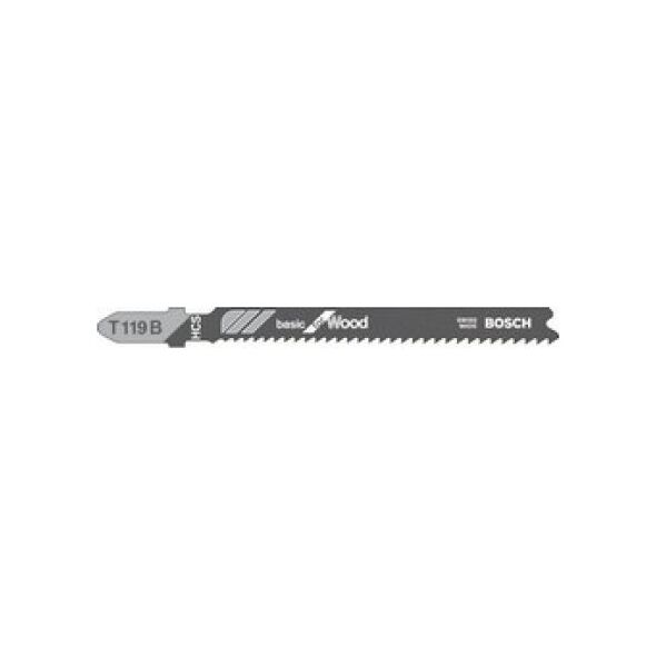 Bosch Brzeszczot do wyrzynarek Basic for Wood 92mm T 119 B 5szt. 2608630037