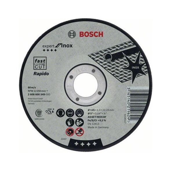 Bosch Tarcza tnąca wygięta Expert for Inox Rapido 230x22x1,9mm (2.608.600.711)