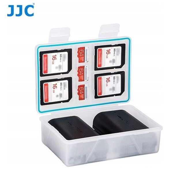 Pokrowiec JJC Pudełko Futerał Bateria / Akumulator + Karty Pamięci Sd / Microsd - Xl