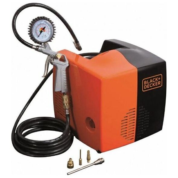 Sprężarka Black&Decker B&D SPRĘŻARKA BEZOLEJ. 1,5HP/8BAR + ACC NU8215340BND701