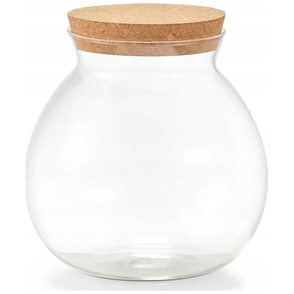 Zeller Ογκώδες βάζο με κλείσιμο από φελλό, 1700 ml 13458371 4003368196794