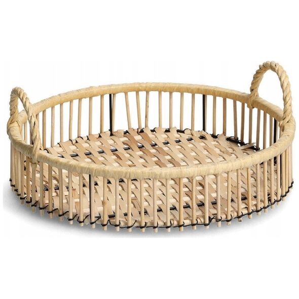 Διακοσμητικός δίσκος Zeller RATTAN, Ø 32 cm, ZELLER 13430011 4003368251707